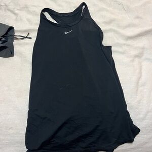 Black Nike tank racer back